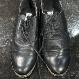 Boys Black Leather Shoes